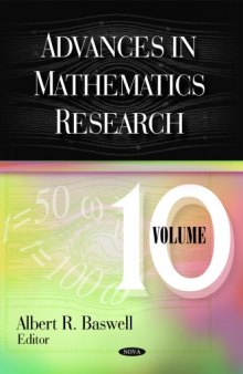 Advances in mathematics research, Vol.10