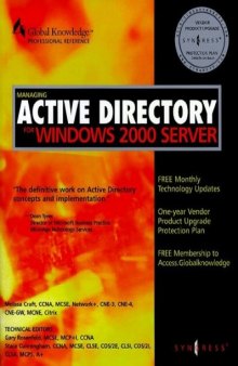 Managing Active Directory for Windows 2000 Server