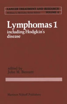 Lymphomas 1: Including Hodgkin’s Disease