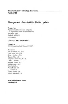 Management of Acute Otitis Media: Update