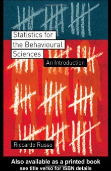 Statistics for the Behavioural Sciences: An Introduction