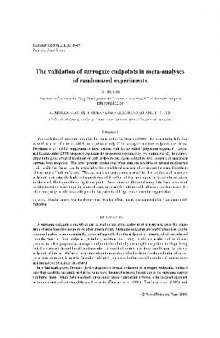 The validation of surrogate endpoints in meta-analyses of randomized experiments