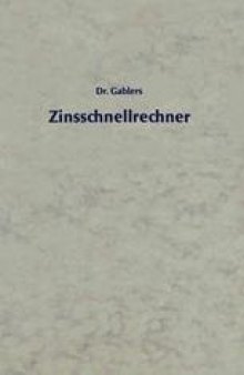 Zinsschnellrechner