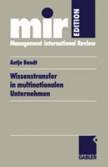 Wissenstransfer in multinationalen Unternehmen