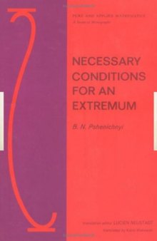 Necessary conditions for an extremum