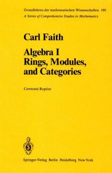 Algebra. Rings, modules and categories