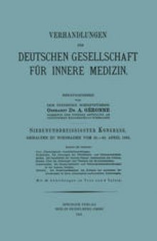 Siebenunddreissigster Kongress: Gehalten zu Wiesbaden vom 20.–23. April 1925