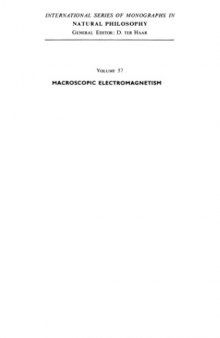 Macroscopic electromagnetism