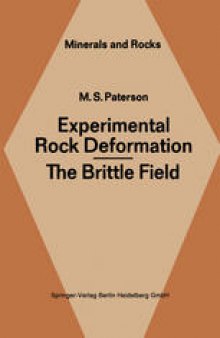 Experimental Rock Deformation — The Brittle Field