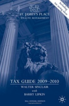 St James's Place Tax Guide, 2009-2010, 38th Edition