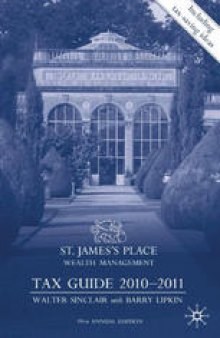 St. James’s Place Wealth Management Tax Guide 2010–2011