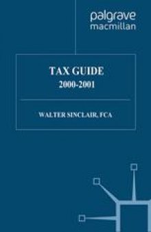 Tax Guide 2000–2001