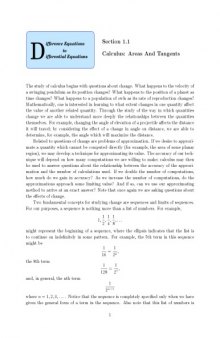 Analysis, Calculus. Difference-eq To Differential eq