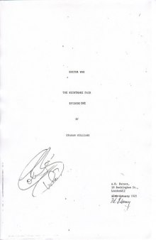 Doctor Who Script - The Nightmare Fair