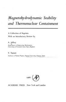 Magnetohydrodynamic Stability and Thermonuclear Containment