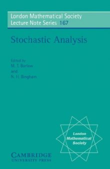 Stochastic analysis: Proc. of the Durham symposium, 1990
