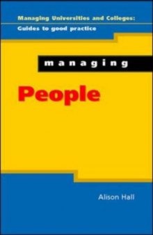 Managing People (Managing Universities and Colleges: Guides to Good Practice)