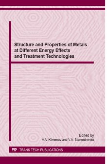 Advanced Materials Research, Volume 1013  Structure and Properties