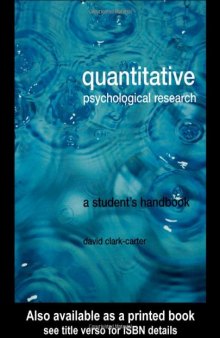 Quantitative Psychological Research Textbook: A Student's Handbook