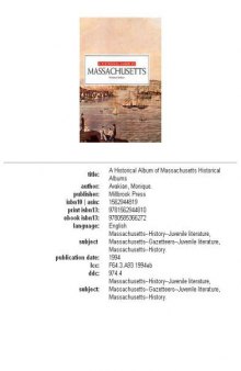Historical Album Massachusetts
