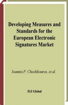 Developing Measures and Standards for the European Electronic Signatures Market