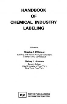 Handbook of chemical industry labeling
