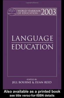 World Yearbook of Education 2003: Language Education (World Yearbook of Education)