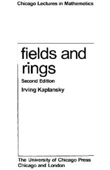 Fields and rings