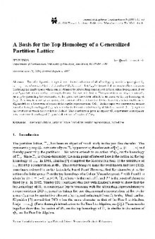 A Basis for theTop Homology of a Generalized Partition Lattice