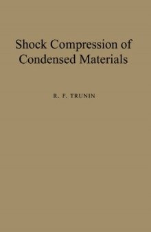 Shock Compression of Condensed Materials