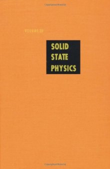 Solid state physics, advances in research and applications