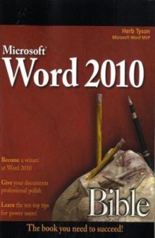 Microsoft Word 2010 Bible