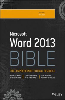 Microsoft Word 2013 Bible