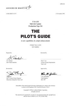 F-16AB Mid-Life Update Production Tape M1 THE PILOT'S GUIDE