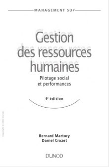 Gestion des ressources humaines : pilotage social et performances