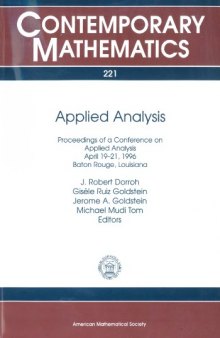 Applied Analysis: Proceedings of a Conference on Applied Analysis, April 19-21, 1996, Baton Rouge, Louisiana
