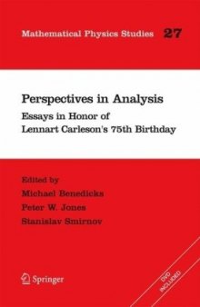 Perspectives in Analysis: Essays in Honor of Lennart Carleson’s 75th Birthday