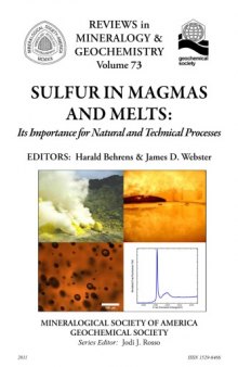 Sulfur in Magmas and Melts: its importance for natural and technical processes  