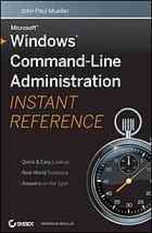 Windows command line administration instant reference