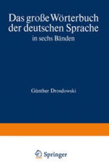 Duden Das große Wörterbuch der deutschen Sprache in sechs Bänden: Band 4: Kam-N
