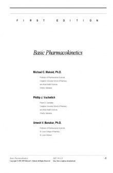 Basic Pharmacokinetics