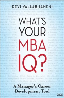 What's Your MBA IQ: A Manager's Career Development Tool