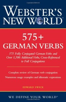 Webster's New World 575+ German Verbs (Webster's New World)