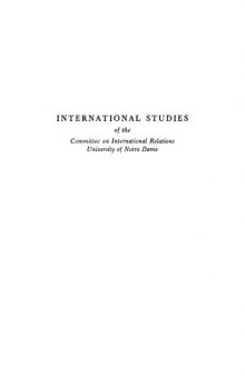 Theoretical Aspects of International Relations  