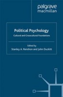 Political Psychology: Cultural and Crosscultural Foundations