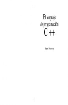 Lenguaje de Programacion C++ (Spanish Edition)