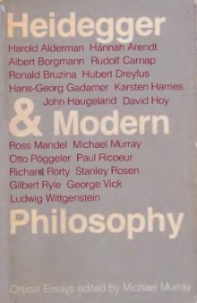 Heidegger and modern philosophy