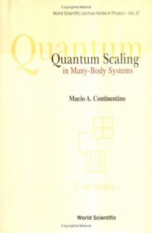 Quantum scaling in many-body systems