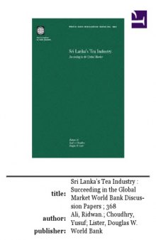 Sri Lanka's tea industry : succeeding in the global market