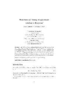 Weak limit and blowup of approximate solutions to H-systems